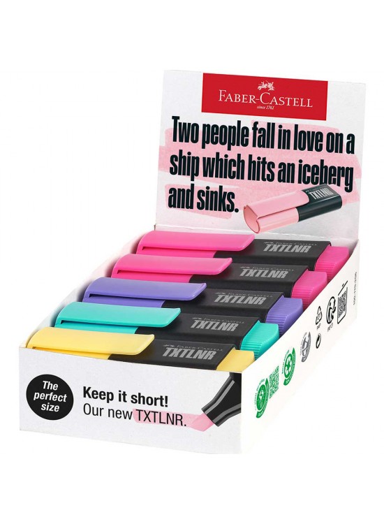 Faber Fosforlu Kalem Mini 10 Mixed Pastel B 5030154212000