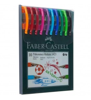Faber Tükenmez Kalem 10 Lu Poşet 1425 142557