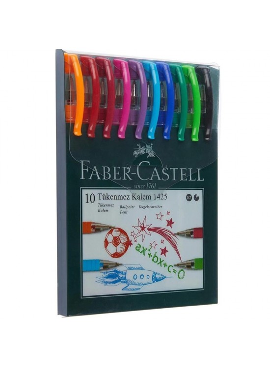 Faber Tükenmez Kalem 10 Lu Poşet 1425 142557 Faber Tükenmez Kalem 10 Lu Poşet 1425 142557