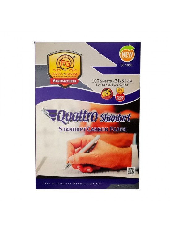 Factory Karbon kağıt Standart 21x31 Cm Mavi Sc1050-l