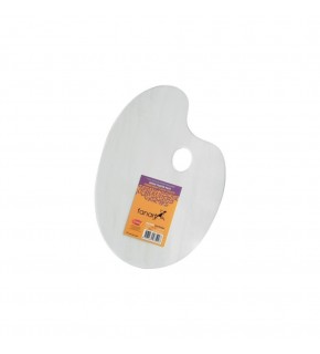 Fanart Academy Şeffaf Plastik Oval Palet 24x34 Cm