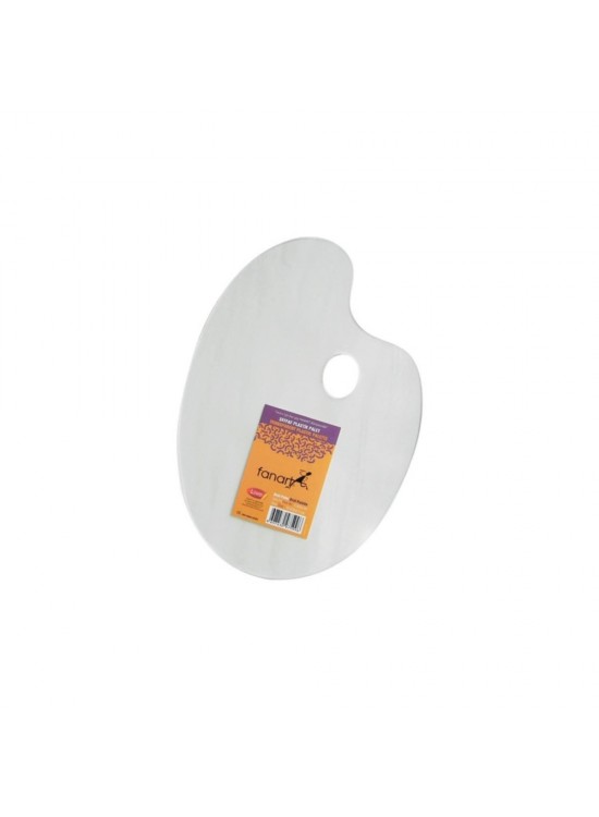Fanart Academy Şeffaf Plastik Oval Palet 24x34 Cm