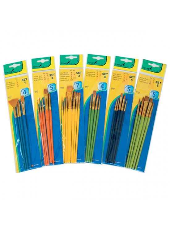 Fanart Academy Seri 500 Sentetik Fırça Set12-6Set Fanart Academy Seri 500 Sentetik Fırça Set12-6Set