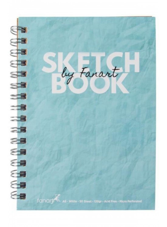 Fanart Academy Sketch Book 120 GR Spiralli 50 YP A5 Turkuaz 8671