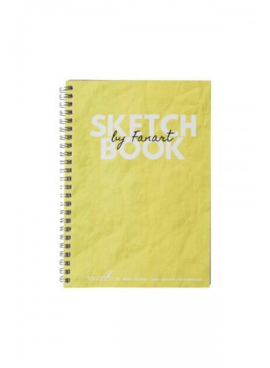 Fanart Academy Sketch Book 120 GR Spiralli 50 YP A6 Sarı 8674