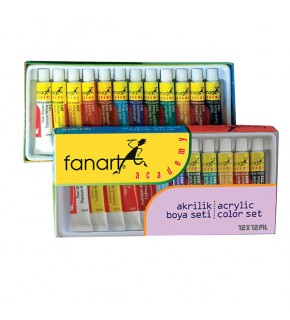 Fanart Akrilik Boya Academy Tüp 12 Lİ 12 ML F-2000.S12