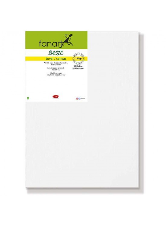 Fanart Basic Tuval Pamuk&Polyester 160gr 15x30