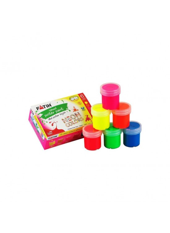 Fatih Guaj Boya Neon 6 Renk 25 ML 50430