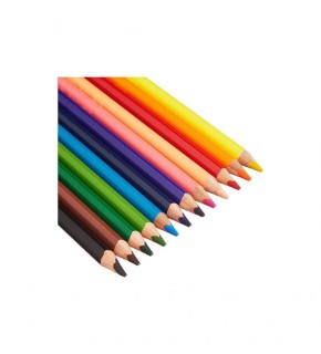 Fatih Hello KIDS Jumbo Üçgen K.Boya 12 Renk Çantalı