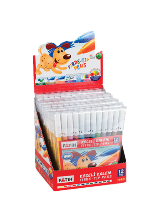 Fatih Keçeli Boya Kalemi 12 Renk 34020