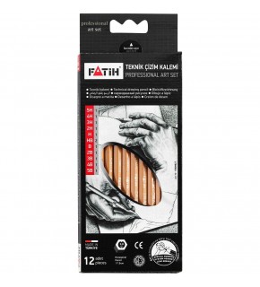 Fatih Kurşun Kalem Dereceli Kalem Professional Set 12 Li Blister