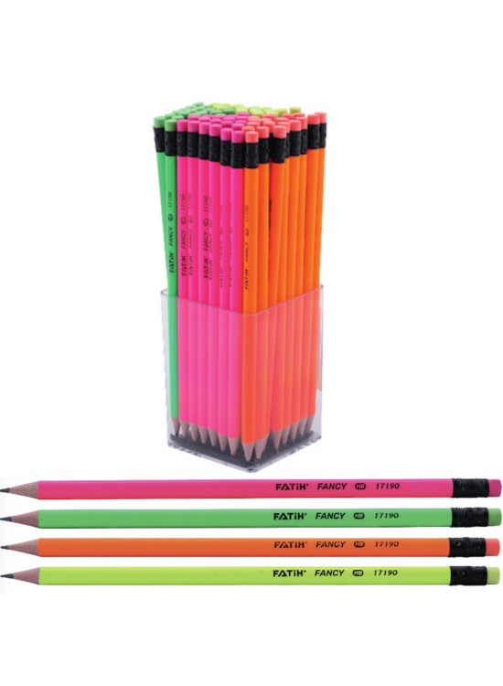 Fatih Kurşun Kalem Fancy Yuvarlak Silgili 17190 (1 Adet)