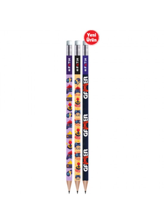 Fatih Kurşun Kalem Gamer Silgili 17795 (1 Adet) Fatih Kurşun Kalem Gamer Silgili 17795 (1 Adet)
