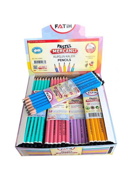 Fatih Kurşun Kalem Köşeli Mercanlı Pastel Renkli (1 Adet)