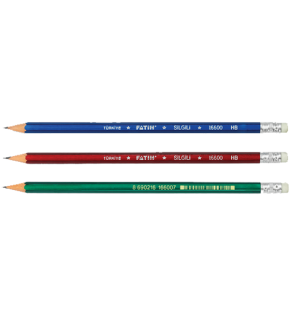 Fatih Kurşun Kalem Köşeli Silgili 16600 (1 Adet)