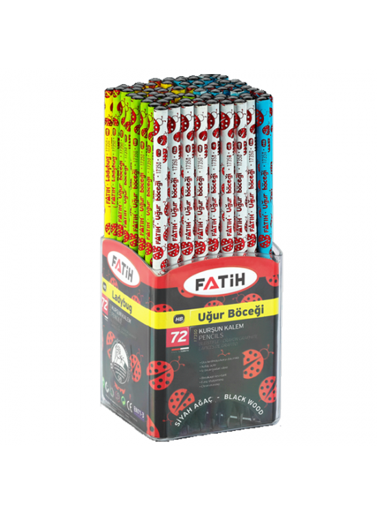 Fatih Kurşun Kalem Siyah Lata Uğur Böceği 17350 (1 Adet)
