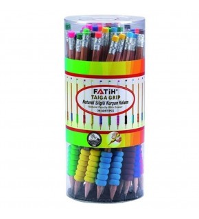 Fatih Kurşun Kalem Taiga Natural Renkli Eva Grip Silgili 36 LI