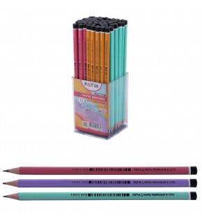 Fatih Kurşun Kalem Üçgen Mercanlı Pastel Renkli 12070 (1 Adet)