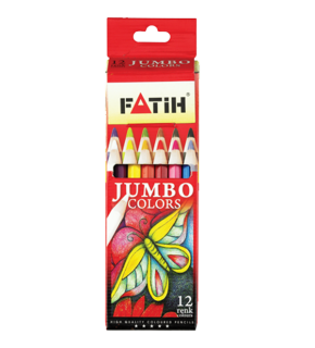 Fatih Kuru Boya Karton Kutu Jumbo Tam Boy 12 Lİ 33412