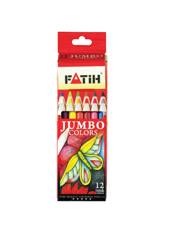 Fatih Kuru Boya Karton Kutu Jumbo Tam Boy 12 Lİ 33412