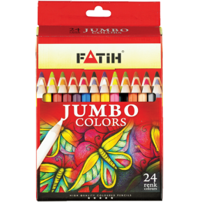 Fatih Kuru Boya Karton Kutu Jumbo Tam Boy 24 Renk 33424