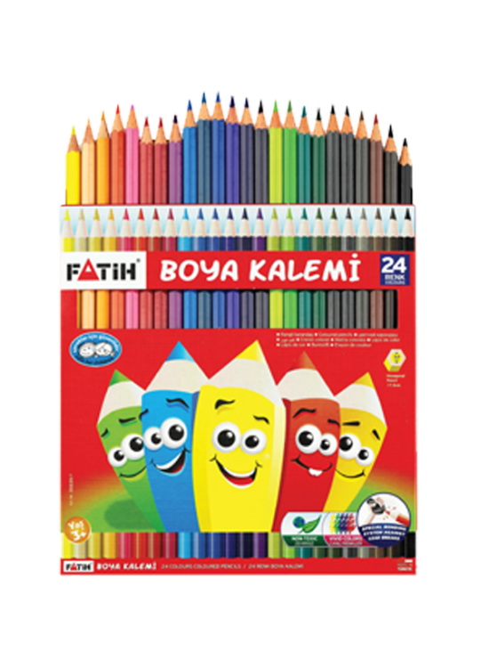Fatih Kuru Boya Karton Kutu Tam Boy 24 LÜ 33225