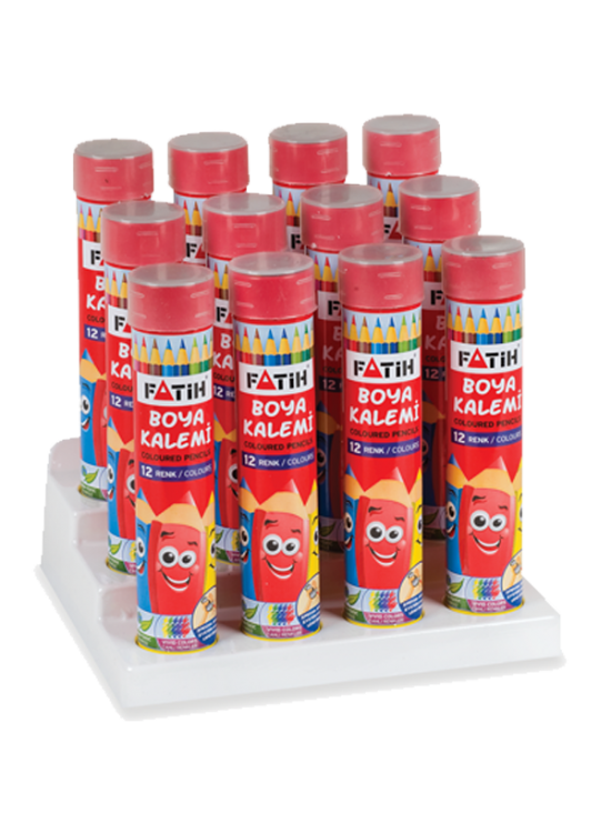 Fatih Kuru Boya Metal Tüp Kutu Tam Boy 12 Lİ 33114