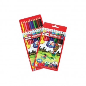 Fatih Kuru Boya Tridocia Üçgen Mercanlı Tam Boy 12 Renk 33250