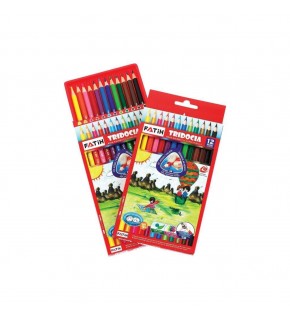 Fatih Kuru Boya Tridocia Üçgen Mercanlı Tam Boy 12 Renk 33250