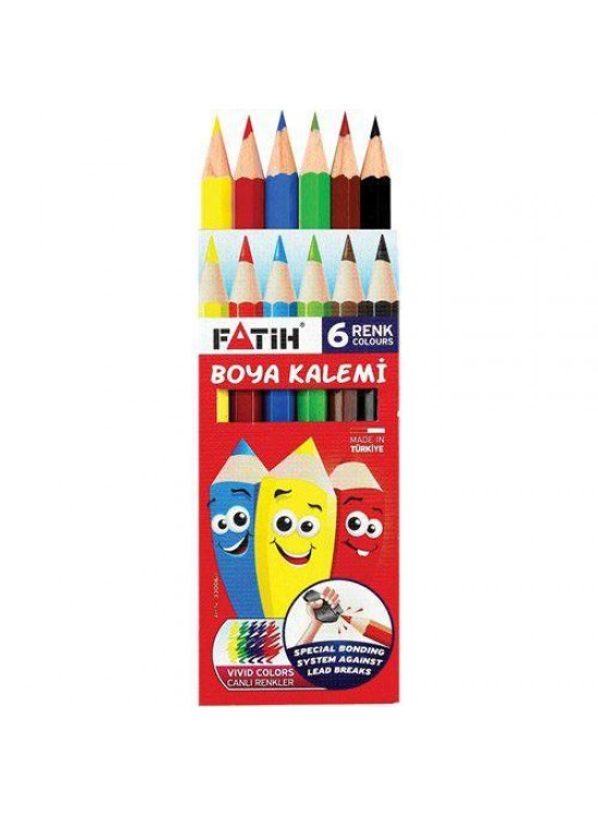 Fatih Kuru Boya Yarım Boy 6 Renk 33006