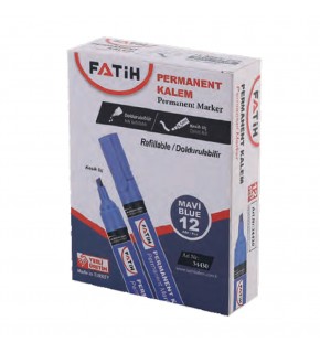 Fatih Markör Permanent Kesik Uç Mavi 34430 (1 Adet)