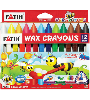 Fatih Mum Pastel Boya Wax Crayon Jumbo 12 Renk 50220