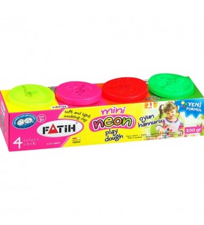 Fatih Oyun Hamuru Mini 4 Renk Neon 50610