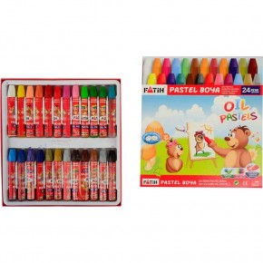 Fatih Pastel Boya Karton Kutu Köşeli 24 Renk 50340