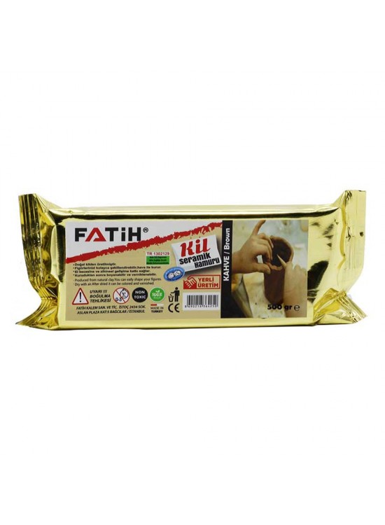Fatih Seramik Hamuru Doğal Kil 500 GR Kahverengi 36425 Fatih Seramik Hamuru Doğal Kil 500 GR Kahverengi 36425