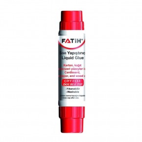 Fatih Sıvı Yapıştırıcı Solventsiz Çift Uçlu Şeffaf 30 ML 36230 (1 Adet)