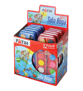 Fatih Sulu Boya 12 Renk 24 ML F-12
