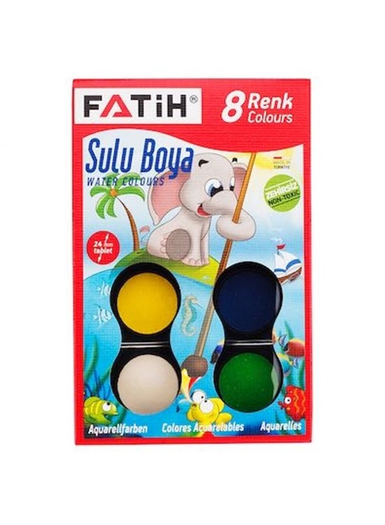 Fatih Sulu Boya 8 Renk 24 ML S-8 Fatih Sulu Boya 8 Renk 24 ML S-8