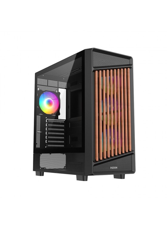 FAZEON F19 750W 80PLUS BRONZE 4x120mm ARGB Fanlı ATX Siyah Bilgisayar Kasası