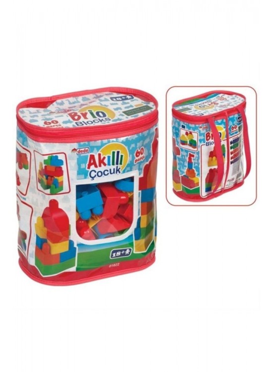 Fen Toys Akıllı Çocuk Bloklar 60 Parça Torba 01022