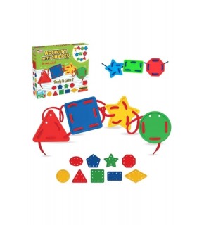 Fen Toys Geometrik Şekiller İpli Aktivite 156 Parça 3674