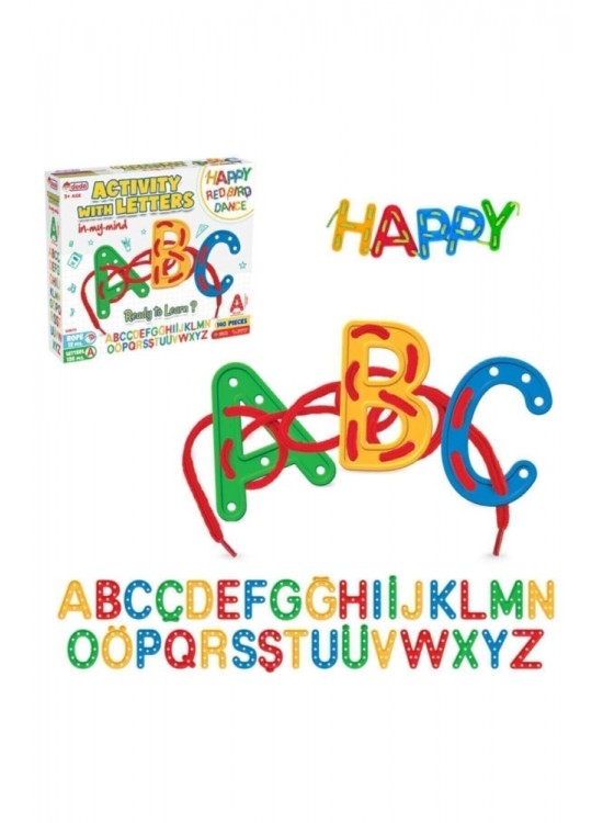 Fen Toys Harf Şekiller İpli Aktivite 140 Parça 3673