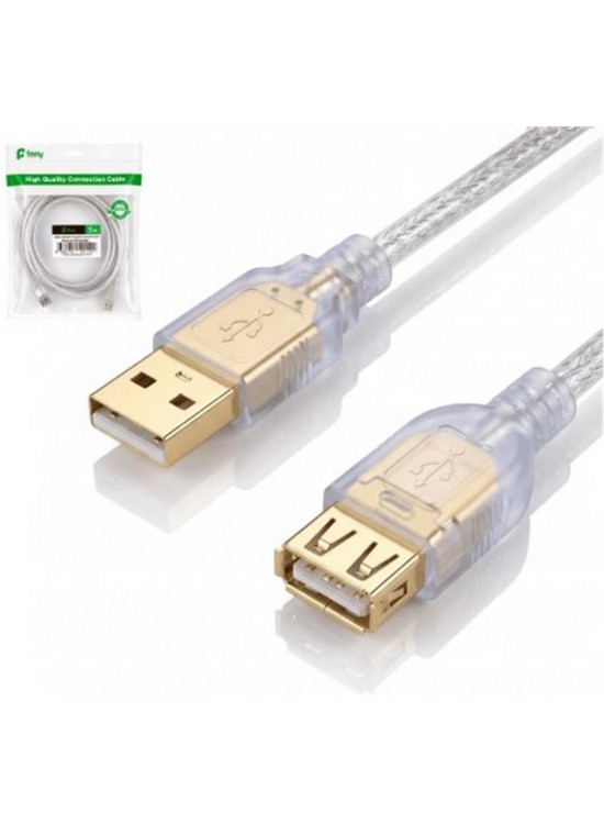 Feny FN-AF3015 USB2.0 AM-AF Şeffaf Uzatma Kablosu 1.5M