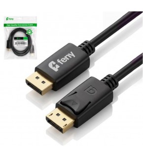 Feny FN-DS4K015 Displayport V1.2 M-M 4K@60Hz 2K@165Hz Altın Kaplama 1.5m Kablo
