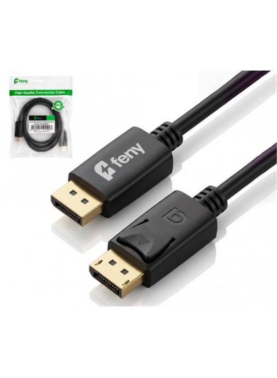 Feny FN-DS4K03 Displayport V1.2 M-M 4K@60Hz 2K@165Hz Altın Kaplama 3m Kablo