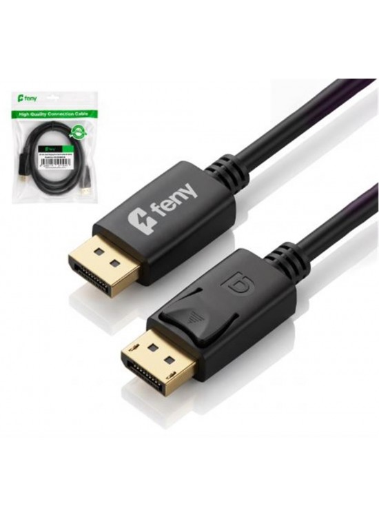 Feny FN-DS4K10 Displayport V1.2 M-M 4K@60Hz 2K@165Hz Altın Kaplama 5m Kablo