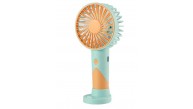 Feny FN-F20 Mavi-Turuncu Minifan Kademeli Ultra Sessiz Şarjlı Taşınabilir 500Mah Mini El Fanı