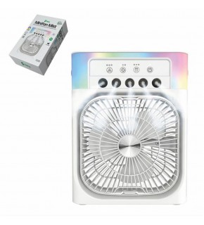 Feny FN-F65 Beyaz RGB Aydınlatma Ultra Sessiz Buharlı 3 Kademeli 1800Mah Şarjlı Masa Fanı