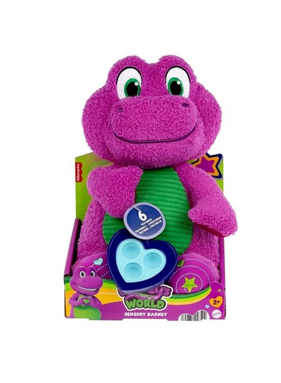Fisher Price Barney Sensory Plush (barney) Mtl-hyg