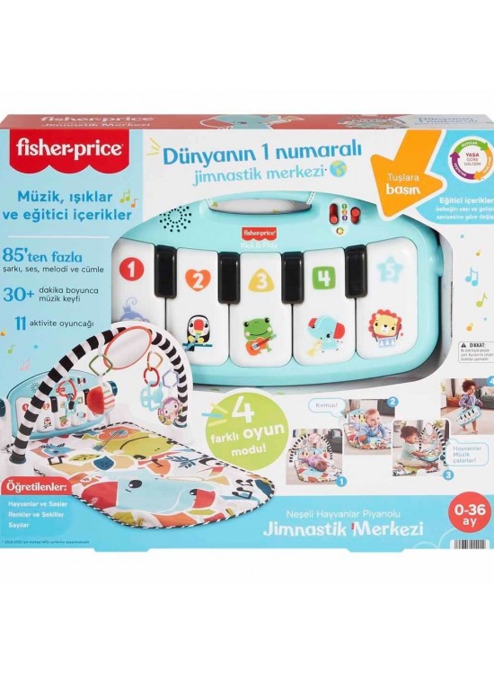 Fisher Price Neşeli Hayvanlar Piyanolu Jimnastik Merkezi Fisher Price Neşeli Hayvanlar Piyanolu Jimnastik Merkezi